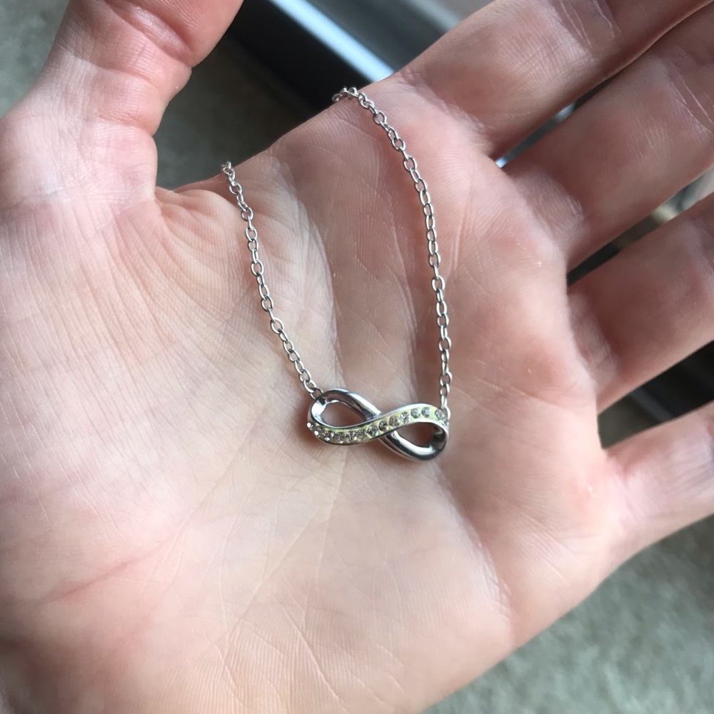 .925 au silver infinity necklace